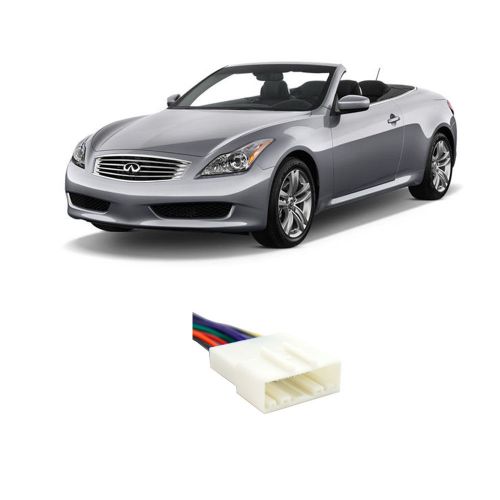 Fits infiniti g37 2008-2010 factory stereo to aftermarket radio harness adapter