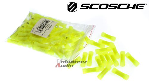 Scosche bcny-100 yellow 12 - 10 ga. butt connectors