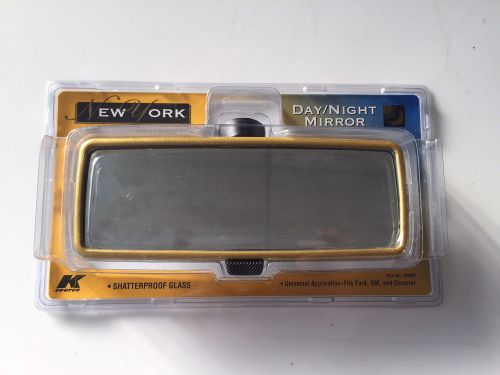 Auto/truck replacement rear view mirror gm ford chrysler 9" x 3" day/night new