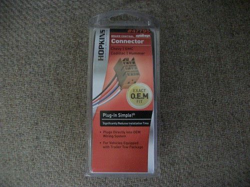 New hopkins #47795 plug-in brake control connector free shipping