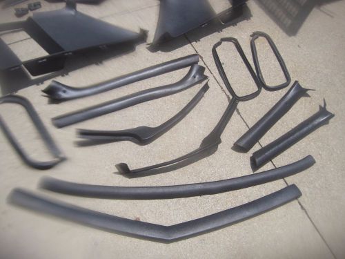 1973-77 gm a body black interior panel set monte carlo