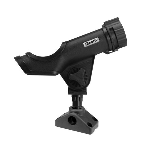Scotty powerlock rod holder black w/241 side/deck mount -230-bk