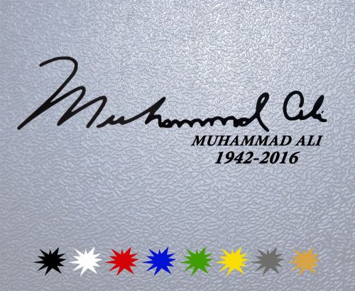 Muhammad ali signature sticker decal pegatina vinyl