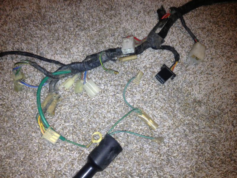 1982 honda ft500 ascot wiring harness main wire harness pigtail loom connector 
