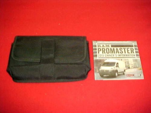 2015 original dodge ram promaster new owners manual dvd service 15 + case oem