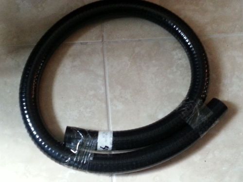 Black 1 1/8&#034; id boat livewell hose engine room bilge pump to drain 45&#034;+ piece