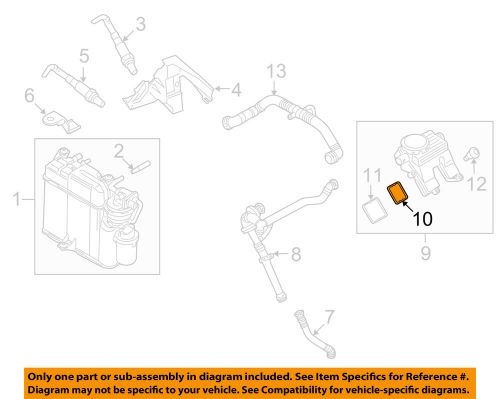 Porsche oem 10-16 panamera 4.8l-v8 emission-separator gasket 94810743720