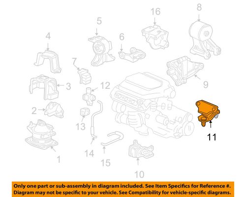 Honda oem 05-06 odyssey-transmission mount 50806shja01