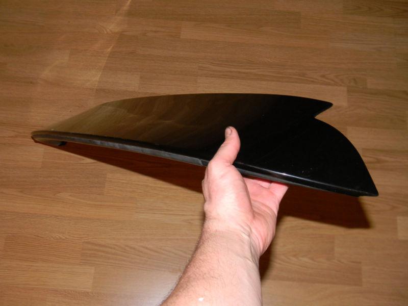 RARE OEM BLACK HONDA CIVIC HB 92 93 94 95 LONGER SPOILER WING EG SI JDM + GIFT, US $100.00, image 5