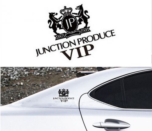 1pcs black junction produce jp auto body random reflect light decals stickers