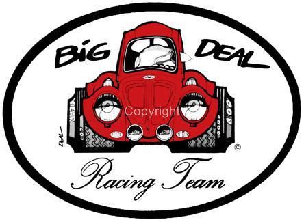 Dave deal big deal racing team cartoon bug t-shirt #4208 automotive art