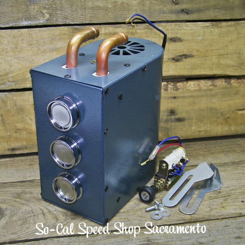 Compact heater deluxe kit hot rod rat street custom vintage style old school