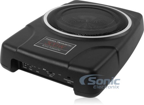New! power acoustik thin-8a 500w rms pre-loaded active enclosure w/ 8&#034; subwoofer