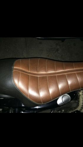 Roland sands enzo solo seat brown  harley davidson allsportster  _76907