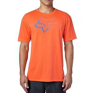 Fox racing accelerated mens short sleeve tech t-shirt flo orange