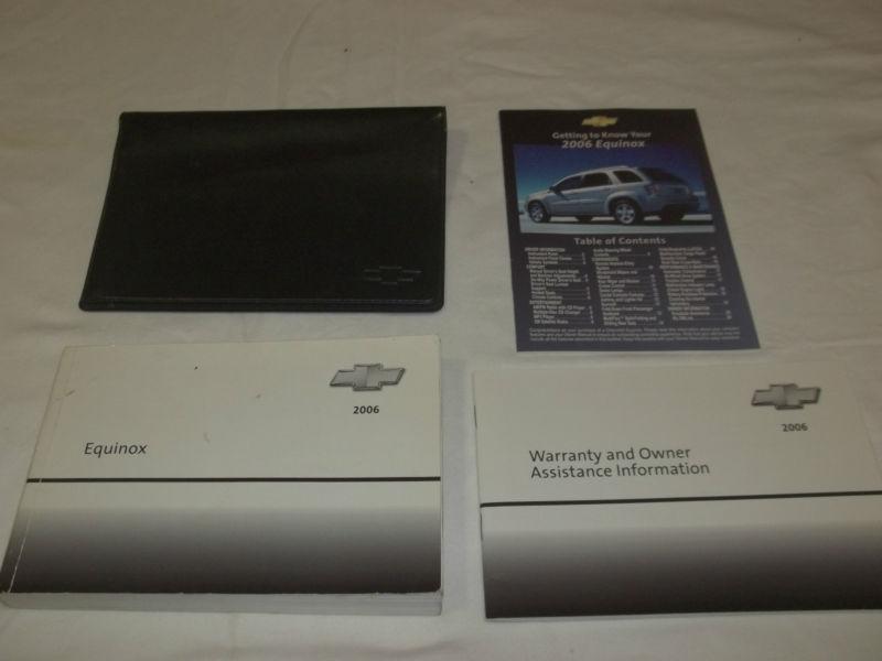 Sell 2006 CHEVROLET EQUINOX OWNER'S MANUAL 4/PC.SET & BLACK CHEVROLET