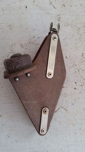 Used tuphblox fiddle block w/ cam cleat,boom vang,double sheave pulleys