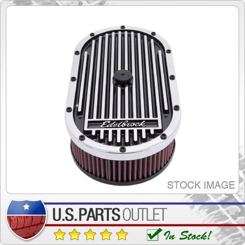 Edelbrock 4236 elite series aluminum air cleaner polished oval 3.5 in. tall