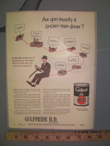 1951 gulfride gulf oil ad hd