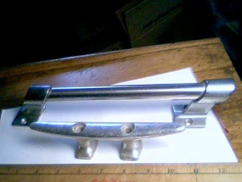 Motor boat deck handle 1960s + line cleat hardware non-magnetic