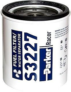 2 new genuine racor fuel water separator / fuel filter s3227 10 micron - 2 pack
