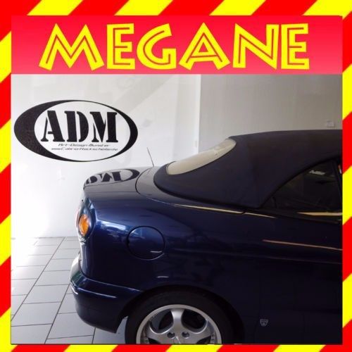 Renault megane (96-03) convertible rear window window incl zipper plastic/pvc