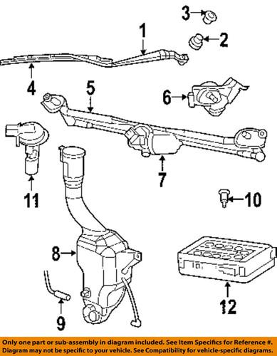 Mopar oem 5170706aa wiper & washer-windshield-washer reservoir