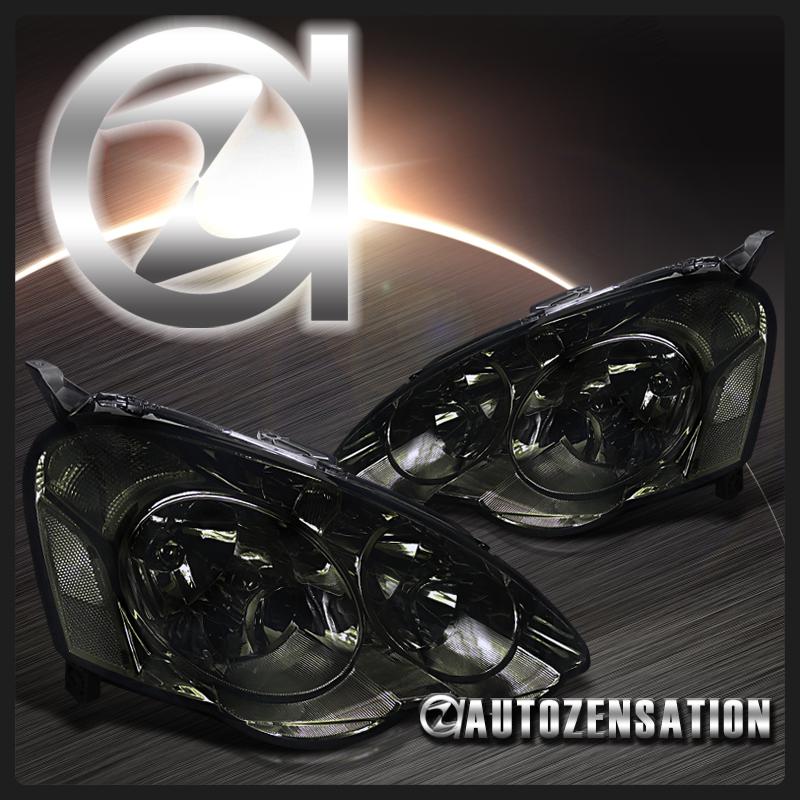 Sell 0204 Acura RSX DC5 TypeS Smoke Tint Crystal Headlights Right