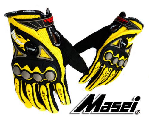 Yellow masei helmet &amp; glove 113 motorcycle bike superman poster gloves e498