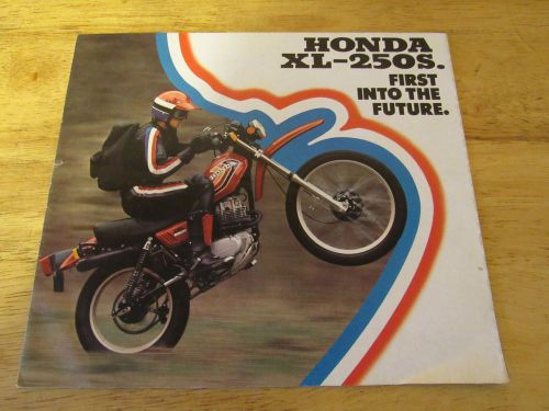1978 honda xl-250s xl250s xl250 xl 250   sales dealer brochure