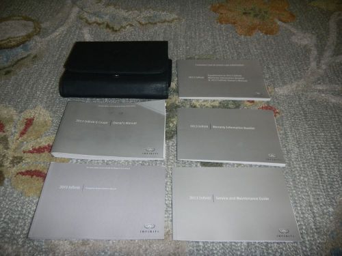 2013 infiniti g37 coupe with navigation owners manual set + free shipping