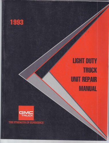 1993 gmc light truck unit repair manual service