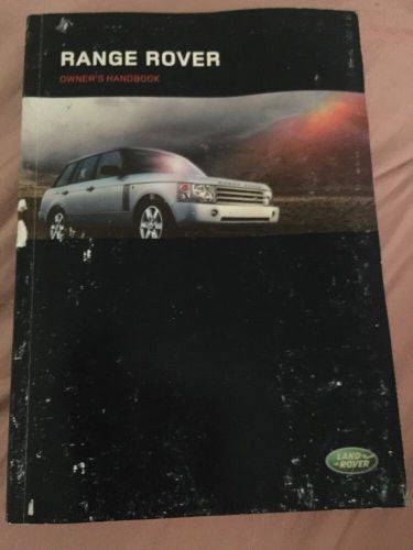 Range rover owners manual handbook car printed 2004