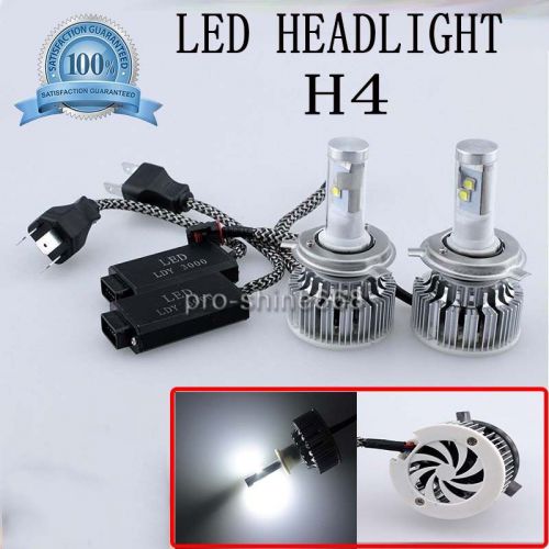 H4 led headlight kit hilo 6000k 6k xenon diamond white light bulbs 2pcs dl