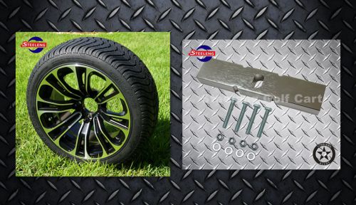 Club car ds golf cart lift kit + 14" wheels and 205/30-14 low profile tires