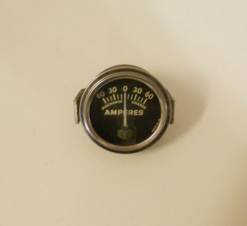Vintage 60 amp amperes gauge hot rat rod gasser jalopy flathead sw