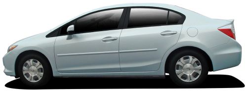 For: honda civic 4 door; painted body side moldings mouldings trim 2012-2015