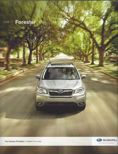 2016 subaru  forester  premium/limited &amp; touring /2.5i - 2.0xt  20 page brochure