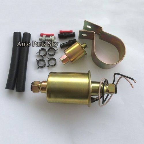 New universal 12v electric fuel pump e8012s with install kits,5-9psi for trucks