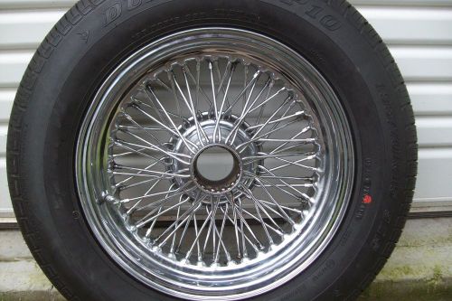 Ac cobra 289, ace, aceca  15x6inch 70 spokes   chrome wire wheel