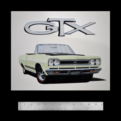 Gtx belvedere road runner satellite 1968 1969 1970 426 hemi - plymouth art print
