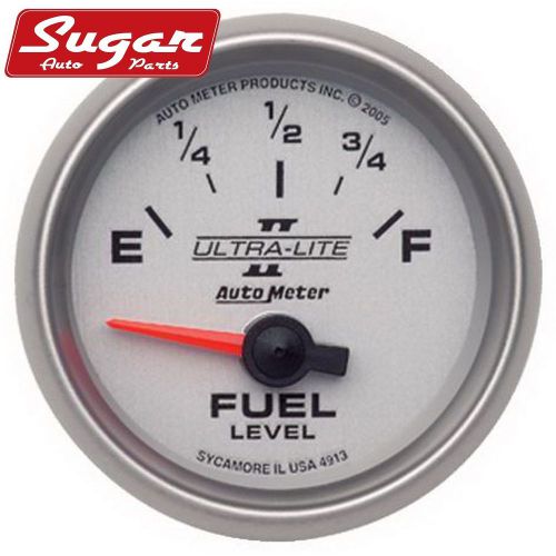 Autometer 4913 ultra-lite ii; electric fuel level gauge
