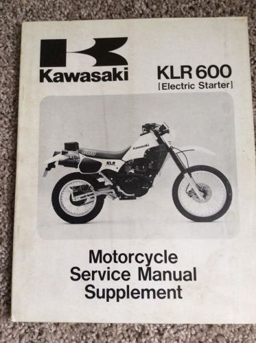 Kawasaki klr 600 electric starter