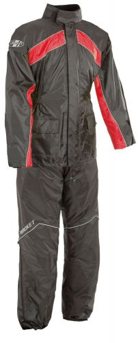 Joe rocket rs-2 rain suit black / red men&#039;s size small