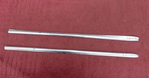 1955 ford customline stainless 39&#034; body moldings - 2 pieces  #8