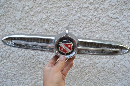 1955 buick trunk molding emblem part no. 25569 chrome decal ornament restore