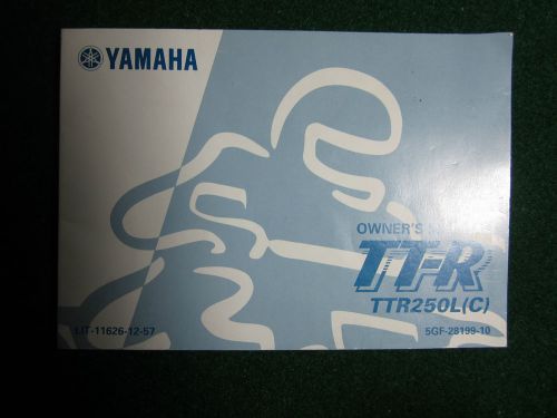 1999 yamaha tt-r ttr250l(c) owner operator manual owners ttr 250 l (c) oem