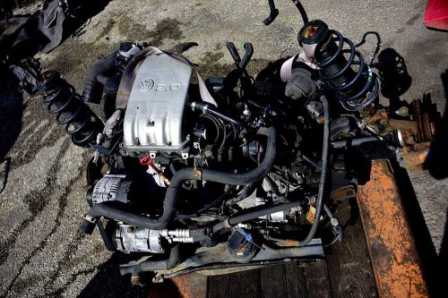 1996 vw 2.0, 5 speed, steering rack, axles, hubs, struts, belt driven components