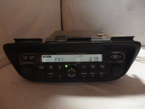 05-10 honda odyssey premium radio reciever &amp; code 39100-shj-a900 1pu1 b31