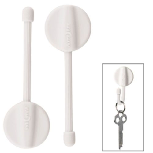 Nite ize geartie 2 mountable hanging twist tie - white 2-pack